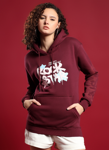 Look Star Hoodie (Maroon)