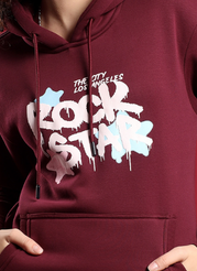 Look Star Hoodie (Maroon)