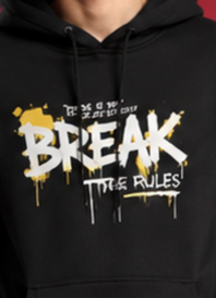 Break The Rules Hoodie (Black)